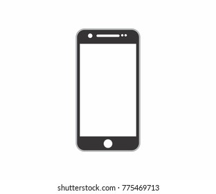 	
Phone black , Smartphone vector on white background