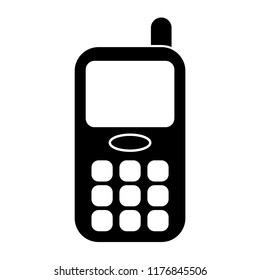  phone - black vector icon