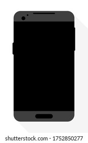 Telefon mit schwarzem Bildschirm, Draufsicht