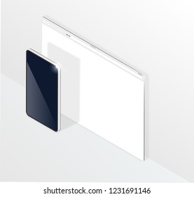Phone with a blank screen and a blank window operating system