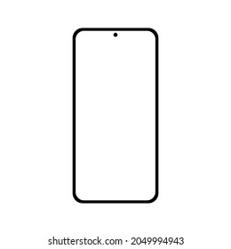 phone with blank white screen