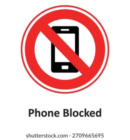 Gesperrtes Vektorsymbol für Telefone, das leicht geändert oder bearbeitet werden kann

