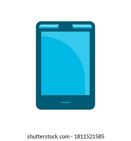 phone blue icon vector illustration isolated on white background