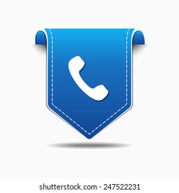 Phone blue Vector Icon Design