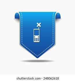 Phone blue Vector Icon Design