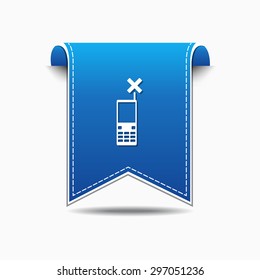 Phone blue Vector Icon Design