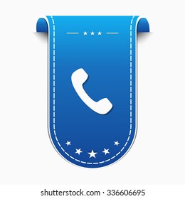 Phone blue Vector Icon Design