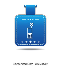 Phone blue Vector Icon Design