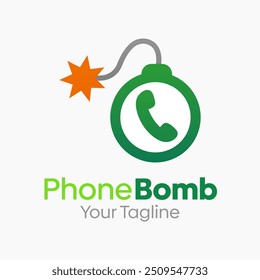 Plantilla de diseño de logotipo de bomba de teléfono. Bueno para empresas, agencias, comunidad y Organización