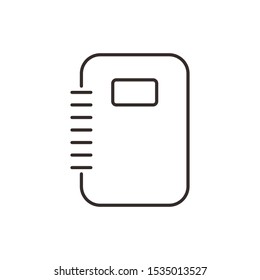 Phone book and address icon vector