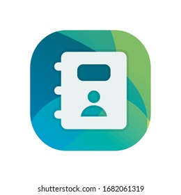 Phone book block flat style icon design, Call telephone communication hotel office public dial connection and technology theme Vector illustration
