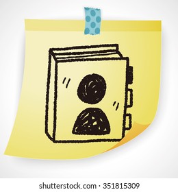 phone book doodle