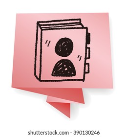 phone book doodle