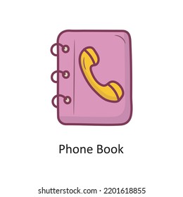 Phone Book Filled outline Icon Design illustration. Media Control Symbol on White background EPS 10 File