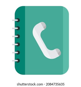 ilustración de vector de clipart plana de la libreta de teléfonos
