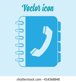 Telefonbuchsymbol. Flaches Design.