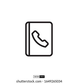phone book icon, design inspiration vector template for interface and any purpose