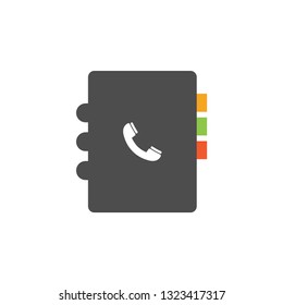 Phone book icon design template vector isolated illustration