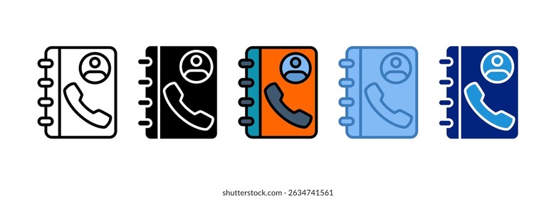 Elemento Ícone Do Catálogo Telefônico Para Design