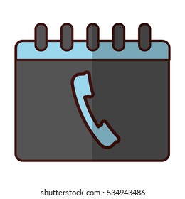 phone book icon image vector illustration design 