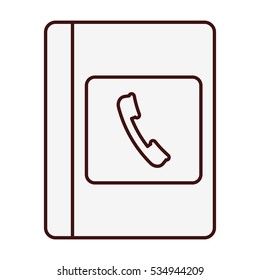 phone book icon image vector illustration design 