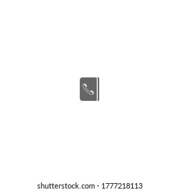 Ilustración de la plantilla de vectores del logotipo de la libreta de teléfonos