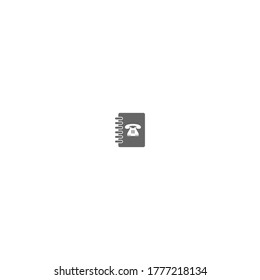 Phone book icon logo vector template illustration