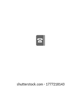 Ilustración de la plantilla de vectores del logotipo de la libreta de teléfonos