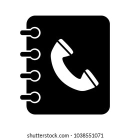 phone book icon, outline vector