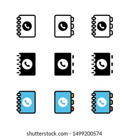 Phone Book Icon : Suitable for Office Theme, Business / Finance Theme, Communication Theme, Infographics and Other Graphic Related Assets.