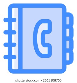 Phone Book icon symbol. Vector illustration.