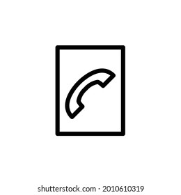 Phone book icon, vector eps 10