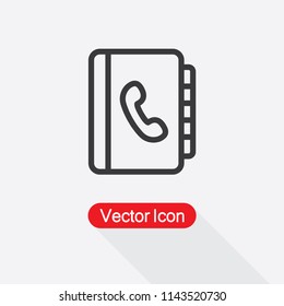 Phone Book Icon Vector Illustration Eps10