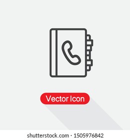 Phone Book Icon Vector Illustration Eps10