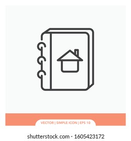 Phone book  Icon Vector Illustration