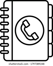Telefonbuch-Symbol, Vektorgrafik-Design