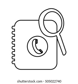 phone book pictogram icon image