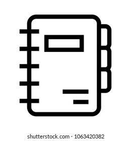 Phone book  Vector Icon