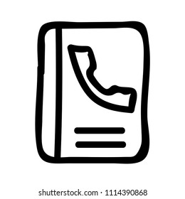  phone book vector icon
