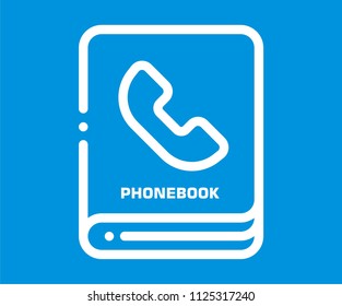 PHONE BOOK VECTOR ICON 