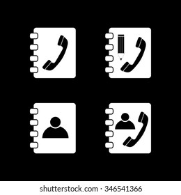 phone book vector icon