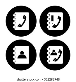 phone book vector icon