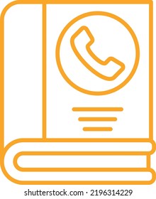 Phone Book vector icon. Can be used for printing, mobile and web applications.