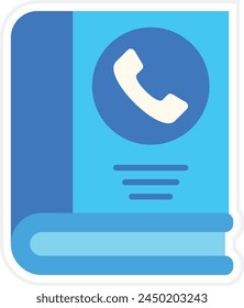 Phone Book vector icon. Can be used for printing, mobile and web applications.
