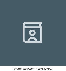 Phone Book vector icon. Phone Book concept stroke symbol design. Thin graphic elements vector illustration, outline pattern for your web site design, logo, UI. EPS 10.