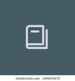 Phone Book vector icon. Phone Book concept stroke symbol design. Thin graphic elements vector illustration, outline pattern for your web site design, logo, UI. EPS 10.