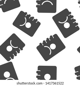 Phone book. Vector icon of a notebook for recording telephone numbers seamless pattern on a white background