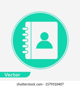 Phone book vector icon sign symbol