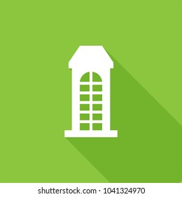 phone booth icon, stock vector, eps10.