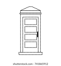 phone booth isolated icon
